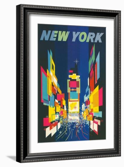 Travel Poster, New York City-null-Framed Art Print