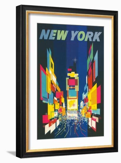 Travel Poster, New York City-null-Framed Art Print