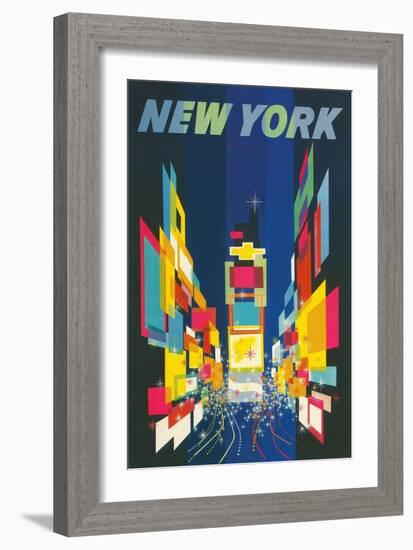 Travel Poster, New York City-null-Framed Art Print