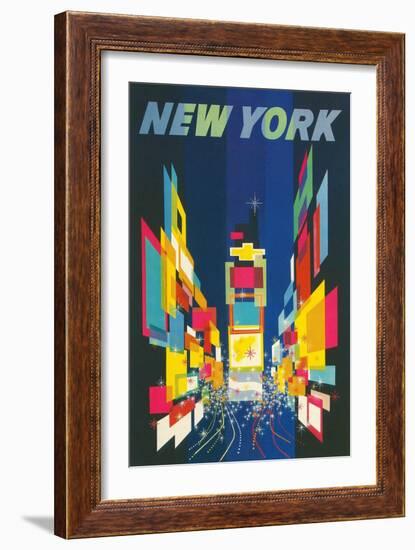 Travel Poster, New York City-null-Framed Art Print