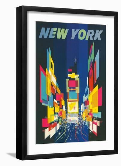 Travel Poster, New York City-null-Framed Art Print