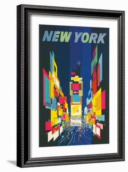 Travel Poster, New York City-null-Framed Art Print