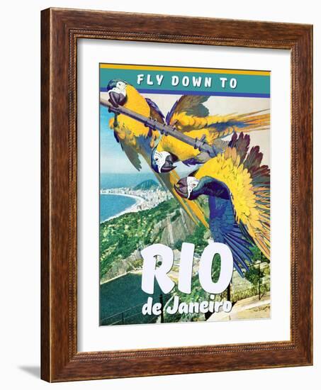 Travel Poster - Rio-The Saturday Evening Post-Framed Giclee Print