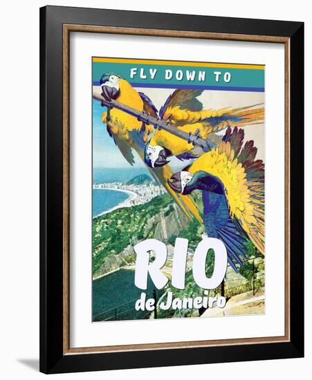 Travel Poster - Rio-The Saturday Evening Post-Framed Giclee Print