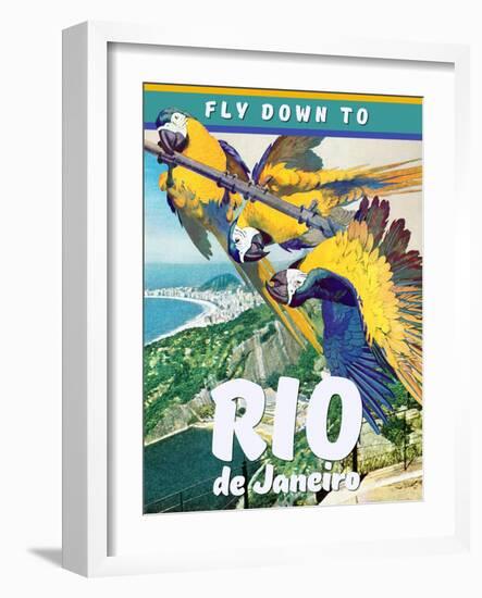 Travel Poster - Rio-The Saturday Evening Post-Framed Giclee Print