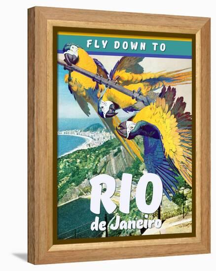 Travel Poster - Rio-The Saturday Evening Post-Framed Premier Image Canvas