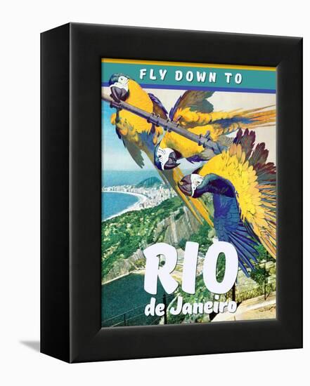 Travel Poster - Rio-The Saturday Evening Post-Framed Premier Image Canvas