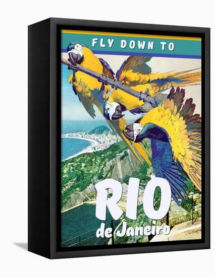 Travel Poster - Rio-The Saturday Evening Post-Framed Premier Image Canvas