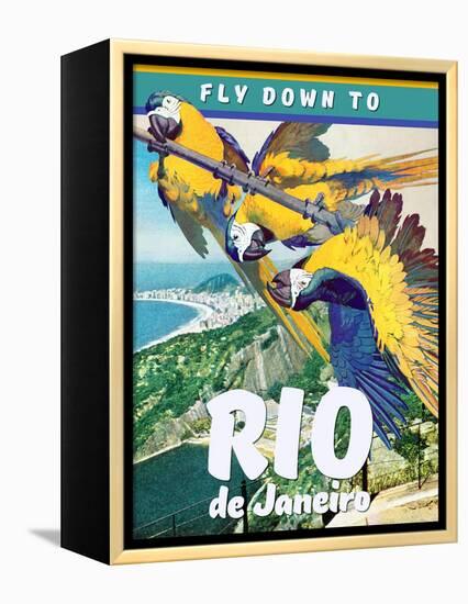 Travel Poster - Rio-The Saturday Evening Post-Framed Premier Image Canvas