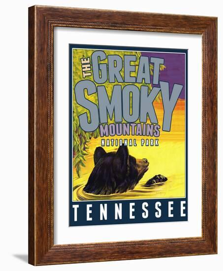 Travel Poster - Tennessee-The Saturday Evening Post-Framed Giclee Print