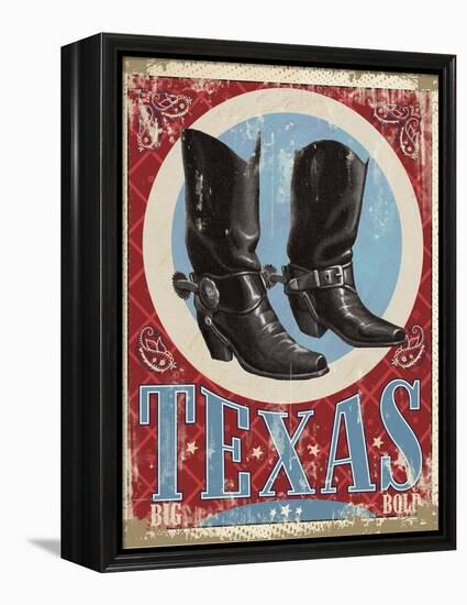 Travel Poster - Texas-The Saturday Evening Post-Framed Premier Image Canvas