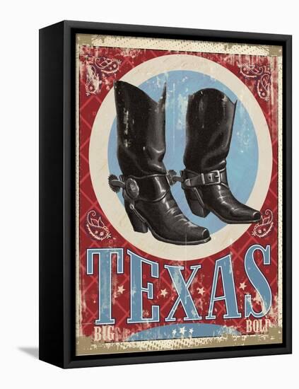 Travel Poster - Texas-The Saturday Evening Post-Framed Premier Image Canvas