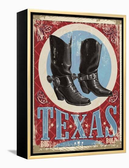 Travel Poster - Texas-The Saturday Evening Post-Framed Premier Image Canvas