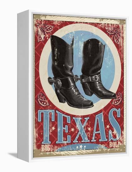 Travel Poster - Texas-The Saturday Evening Post-Framed Premier Image Canvas