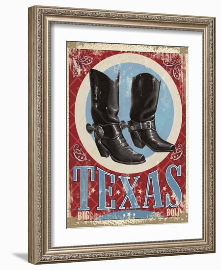 Travel Poster - Texas-The Saturday Evening Post-Framed Giclee Print