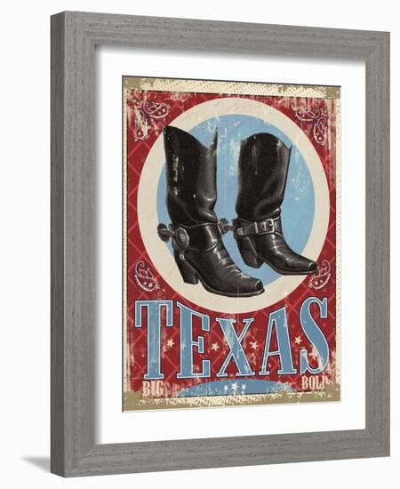 Travel Poster - Texas-The Saturday Evening Post-Framed Giclee Print