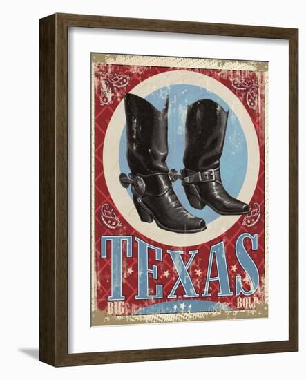 Travel Poster - Texas-The Saturday Evening Post-Framed Giclee Print