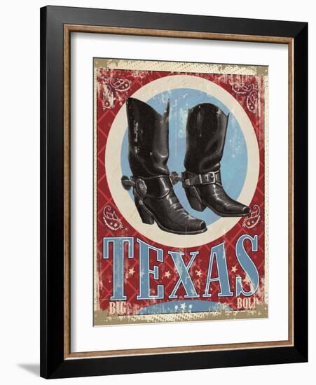 Travel Poster - Texas-The Saturday Evening Post-Framed Giclee Print