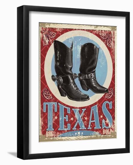 Travel Poster - Texas-The Saturday Evening Post-Framed Giclee Print