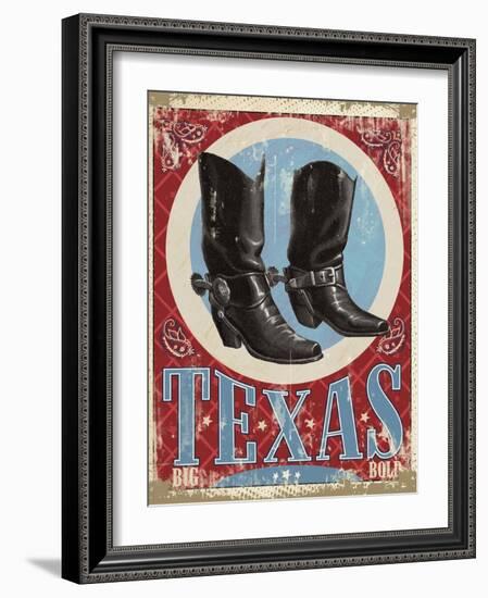 Travel Poster - Texas-The Saturday Evening Post-Framed Giclee Print