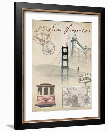 Travel San Francisco-Arnie Fisk-Framed Art Print