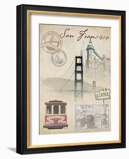 Travel San Francisco-Arnie Fisk-Framed Art Print