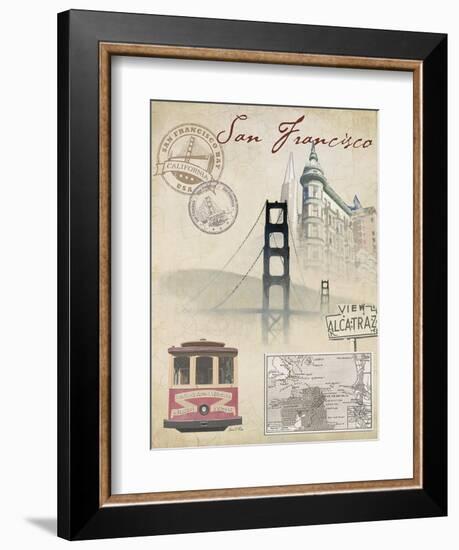 Travel San Francisco-Arnie Fisk-Framed Art Print