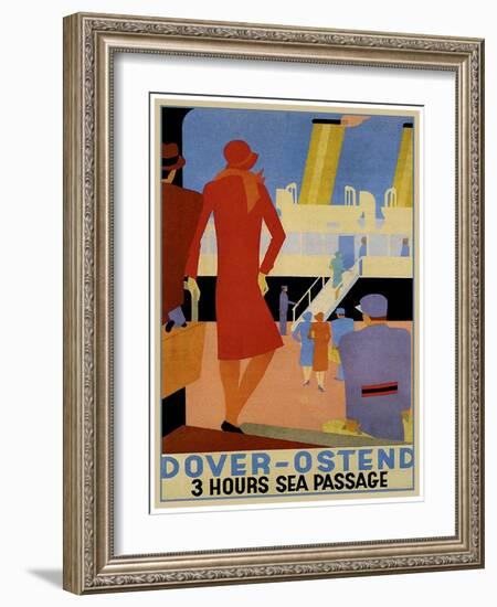 Travel Ship 0133-Vintage Lavoie-Framed Giclee Print