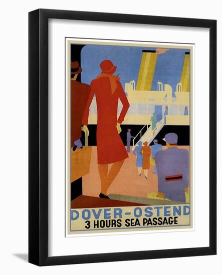 Travel Ship 0133-Vintage Lavoie-Framed Giclee Print