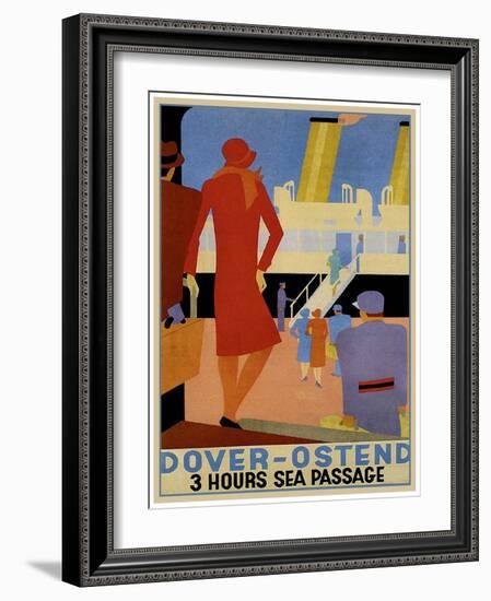 Travel Ship 0133-Vintage Lavoie-Framed Giclee Print