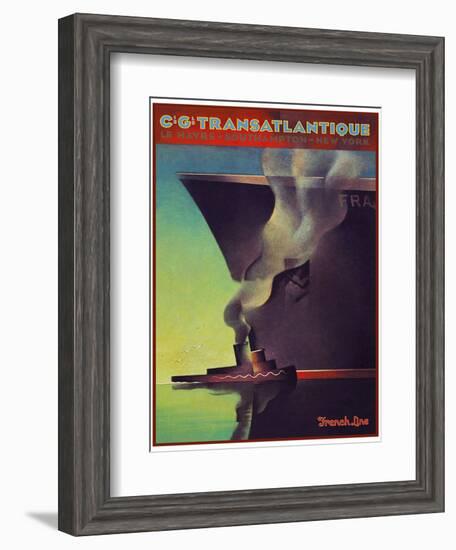 Travel Ship 0134-Vintage Lavoie-Framed Giclee Print