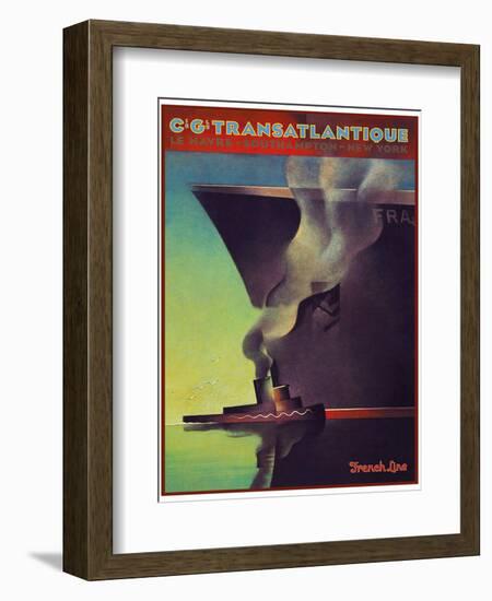 Travel Ship 0134-Vintage Lavoie-Framed Giclee Print