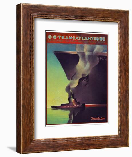 Travel Ship 0134-Vintage Lavoie-Framed Giclee Print