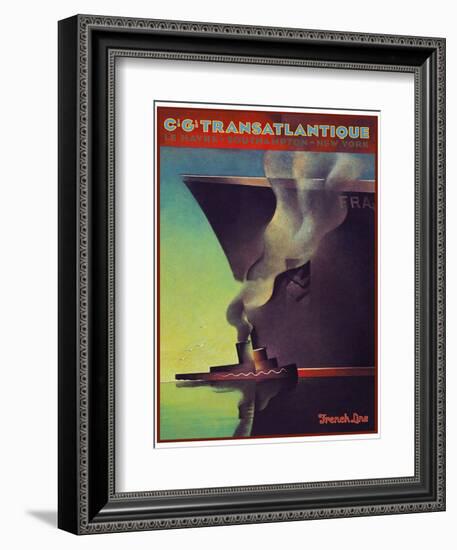 Travel Ship 0134-Vintage Lavoie-Framed Giclee Print