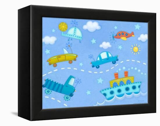 Travel Time-Viv Eisner-Framed Stretched Canvas