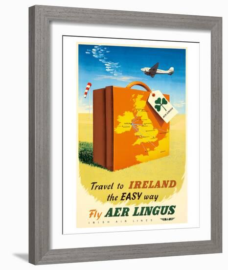 Travel to Ireland the Easy Way - Fly Aer Lingus-null-Framed Giclee Print