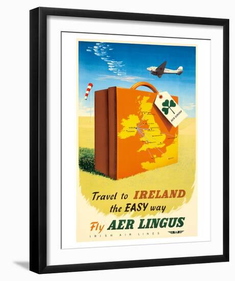 Travel to Ireland the Easy Way - Fly Aer Lingus-null-Framed Giclee Print