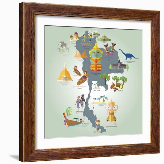 Travel to Thailand-Sajja-Framed Art Print