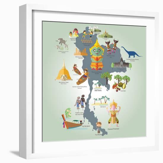 Travel to Thailand-Sajja-Framed Art Print