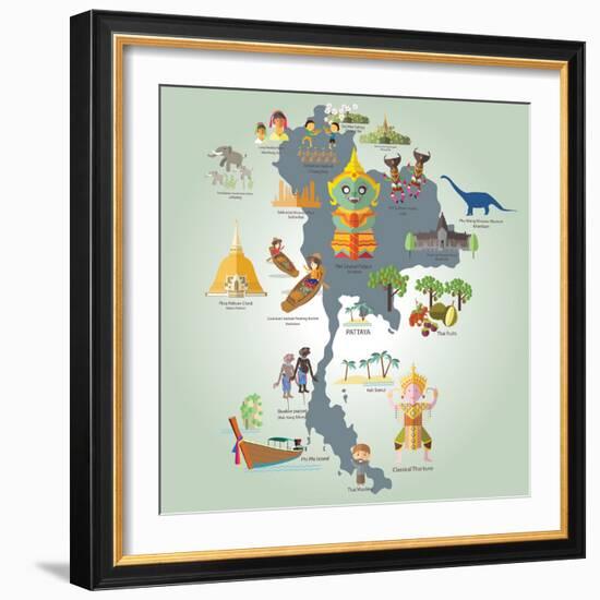 Travel to Thailand-Sajja-Framed Art Print