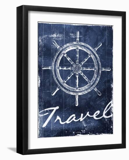 Travel To Your Blue-Jace Grey-Framed Art Print