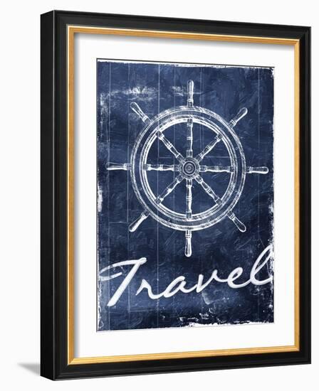 Travel To Your Blue-Jace Grey-Framed Art Print