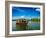 Travel Tourism Kerala Background - Houseboat on Kerala Backwaters. Kerala, India-f9photos-Framed Photographic Print