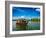 Travel Tourism Kerala Background - Houseboat on Kerala Backwaters. Kerala, India-f9photos-Framed Photographic Print