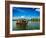 Travel Tourism Kerala Background - Houseboat on Kerala Backwaters. Kerala, India-f9photos-Framed Photographic Print