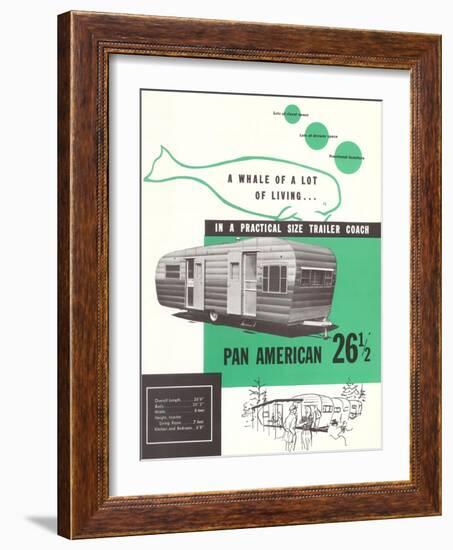 Travel Trailer Advertisement-null-Framed Art Print