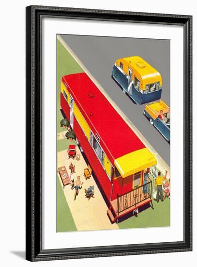 Travel Trailer and Caravan-null-Framed Art Print