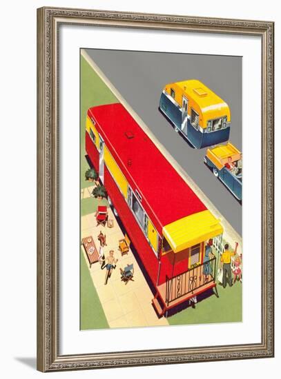 Travel Trailer and Caravan-null-Framed Art Print