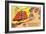 Travel Trailer Cartoon-null-Framed Art Print