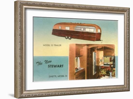 Travel Trailer with Dinette-null-Framed Art Print